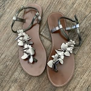 Bronze Sandals, Size 9.